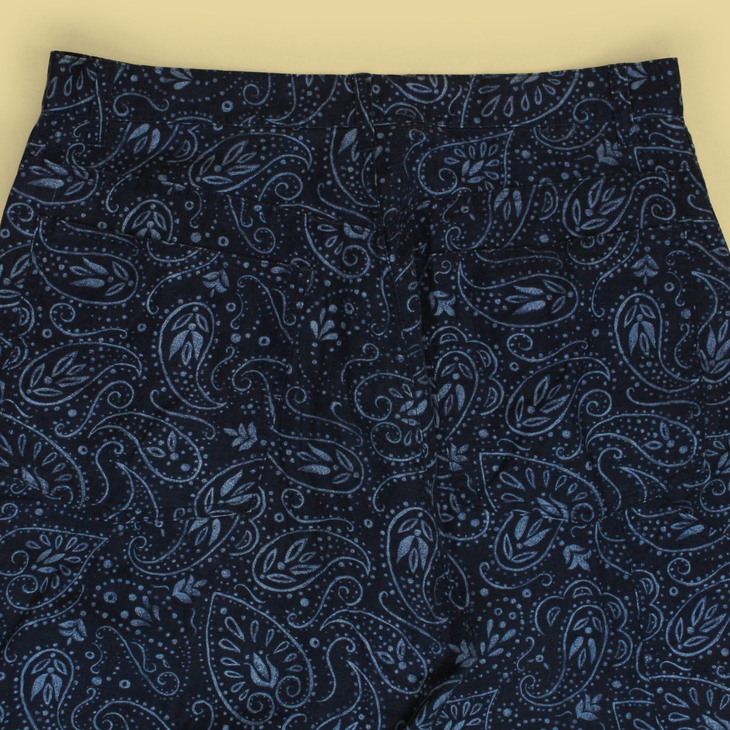 Vintage Polo Ralph Lauren Paisley Print Cotton Linen Utility Pants