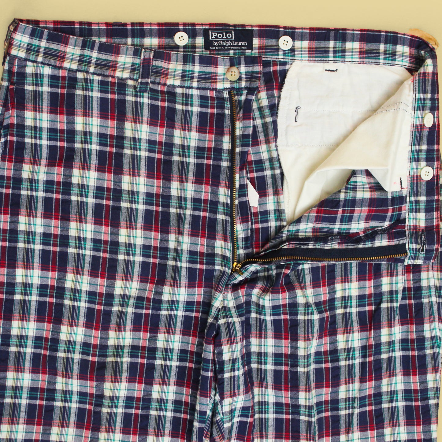 Vintage Polo Ralph Lauren Plaid Seersucker Pants