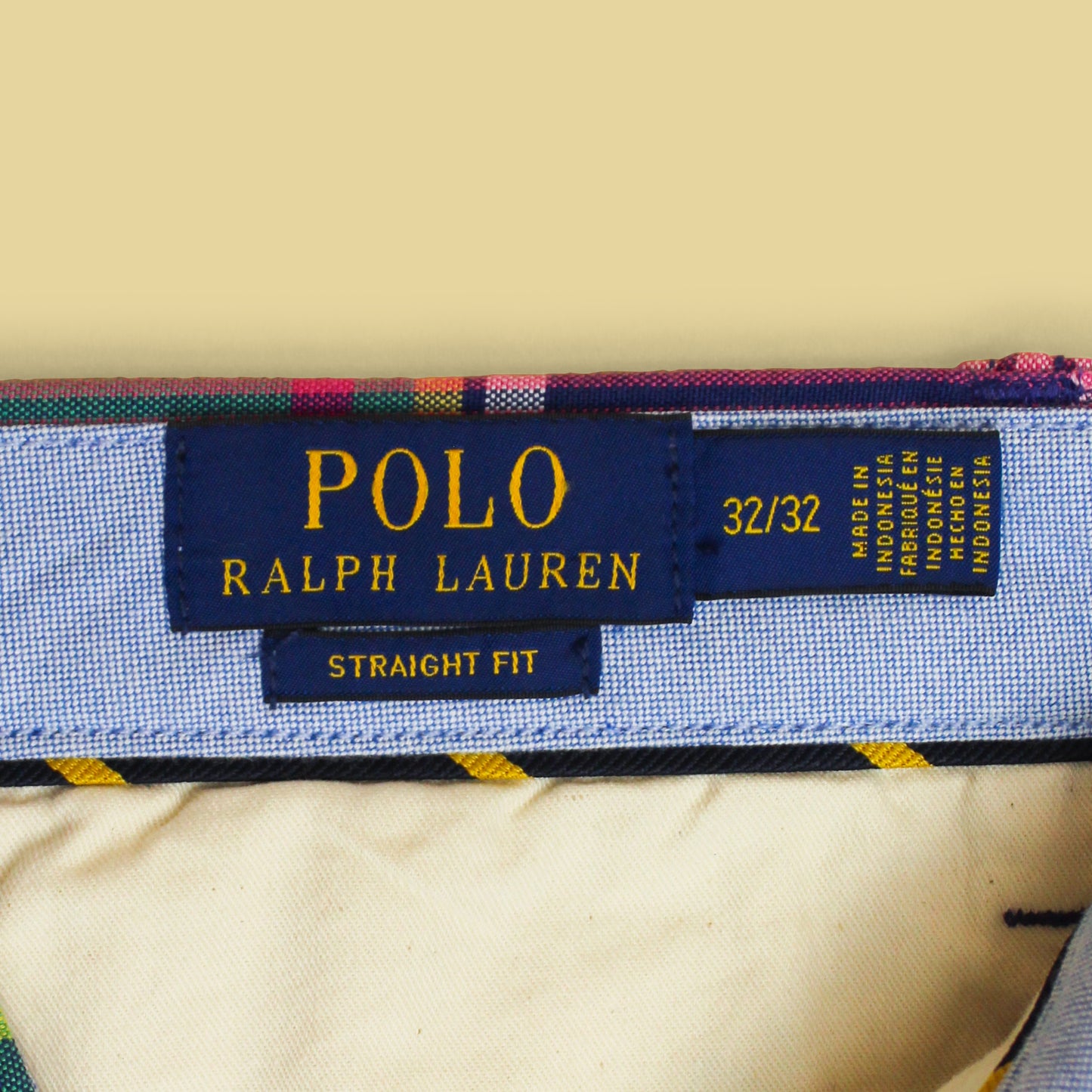 Polo Ralph Lauren Plaid Cotton Straight Fit Pants