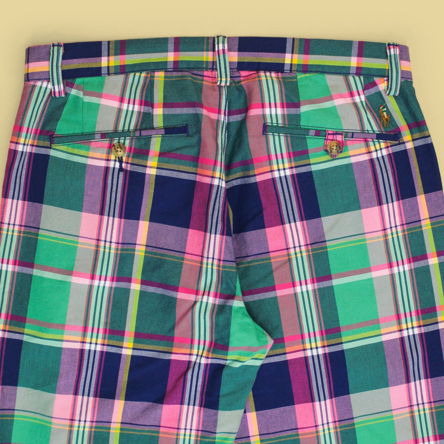 Polo Ralph Lauren Plaid Cotton Straight Fit Pants