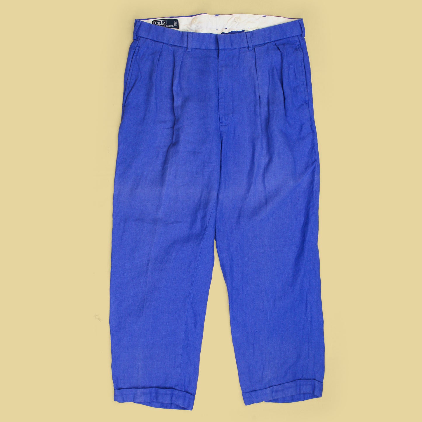 Vintage Polo Ralph Lauren Linen Pleated Trousers