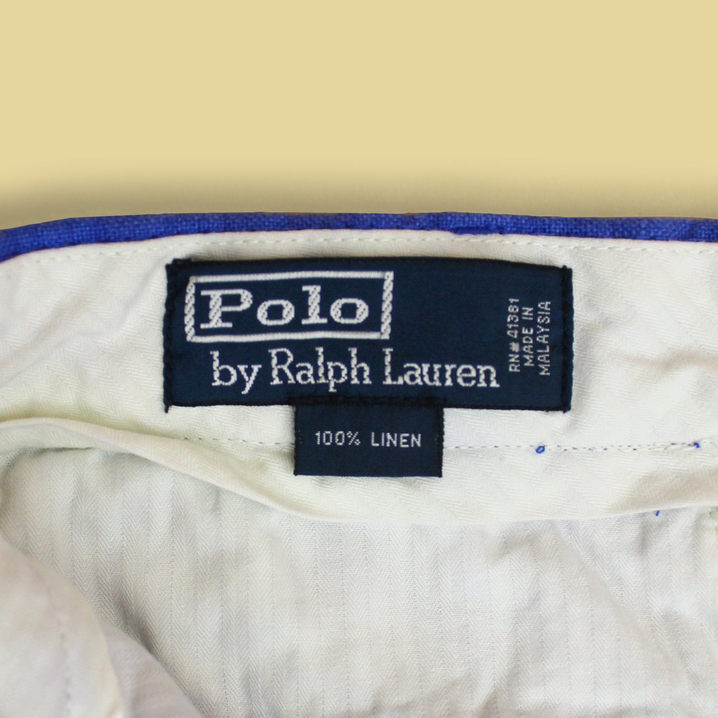 Vintage Polo Ralph Lauren Linen Pleated Trousers