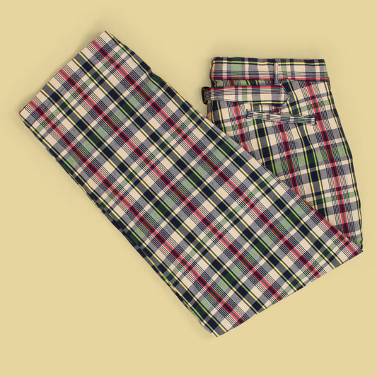 Polo Ralph Lauren Plaid Cotton Buckle Back Pants