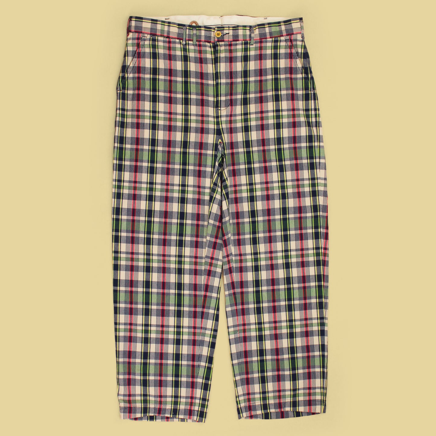 Polo Ralph Lauren Plaid Cotton Buckle Back Pants