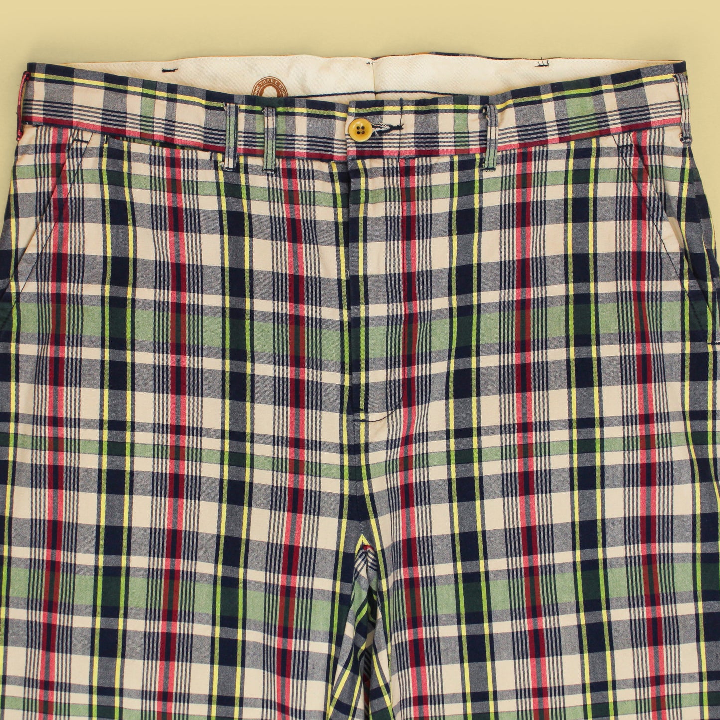 Polo Ralph Lauren Plaid Cotton Buckle Back Pants