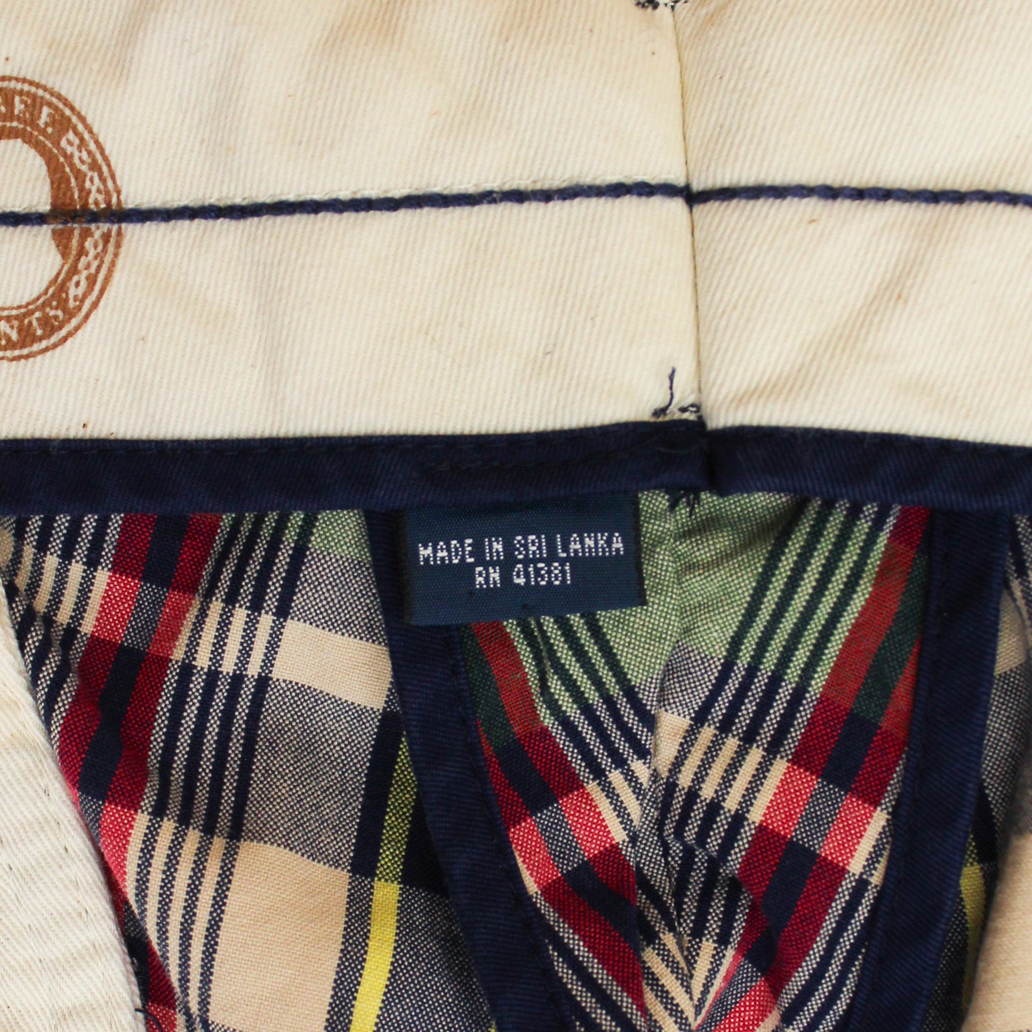 Polo Ralph Lauren Plaid Cotton Buckle Back Pants