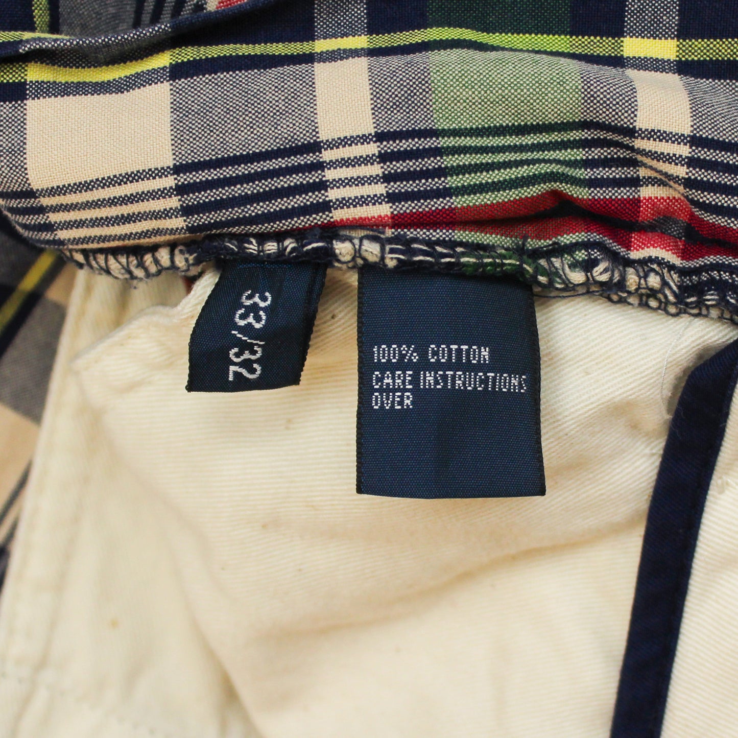 Polo Ralph Lauren Plaid Cotton Buckle Back Pants