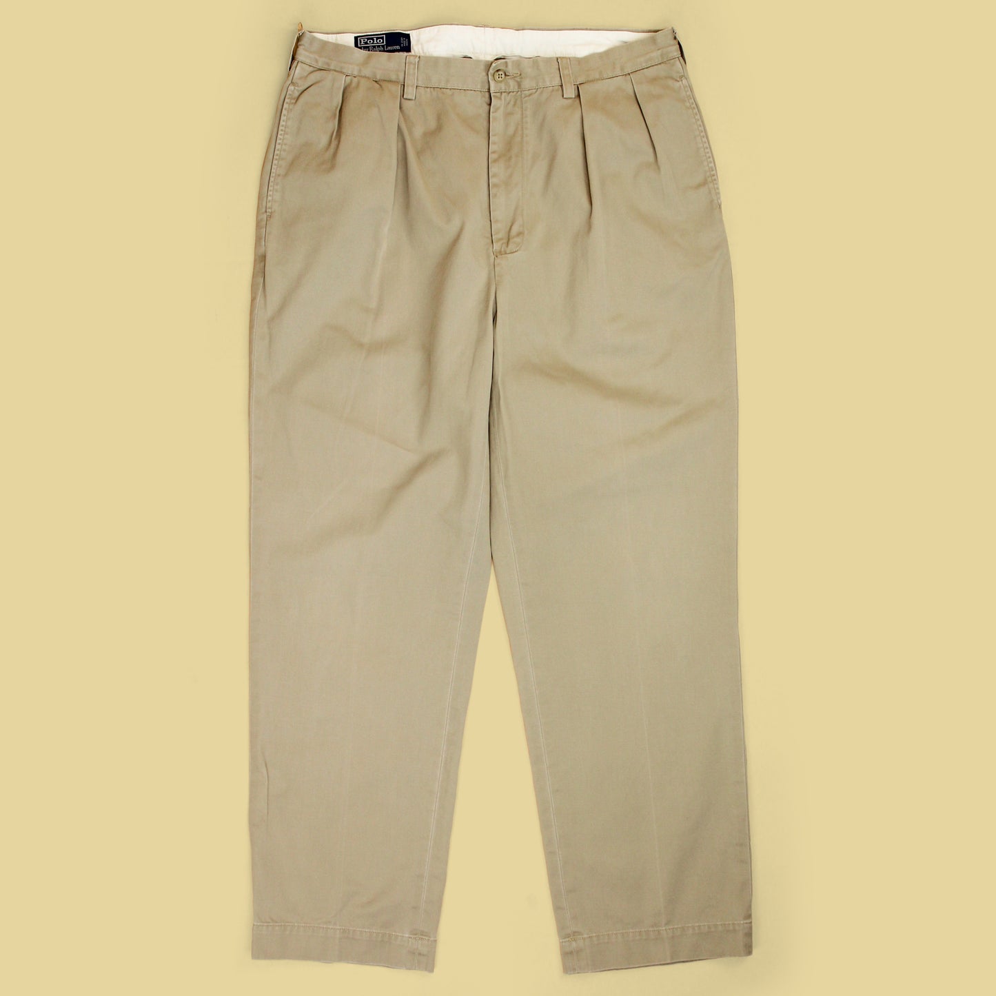 Vintage Polo Ralph Lauren Cotton Twill Pleated Chino Andrew Pants