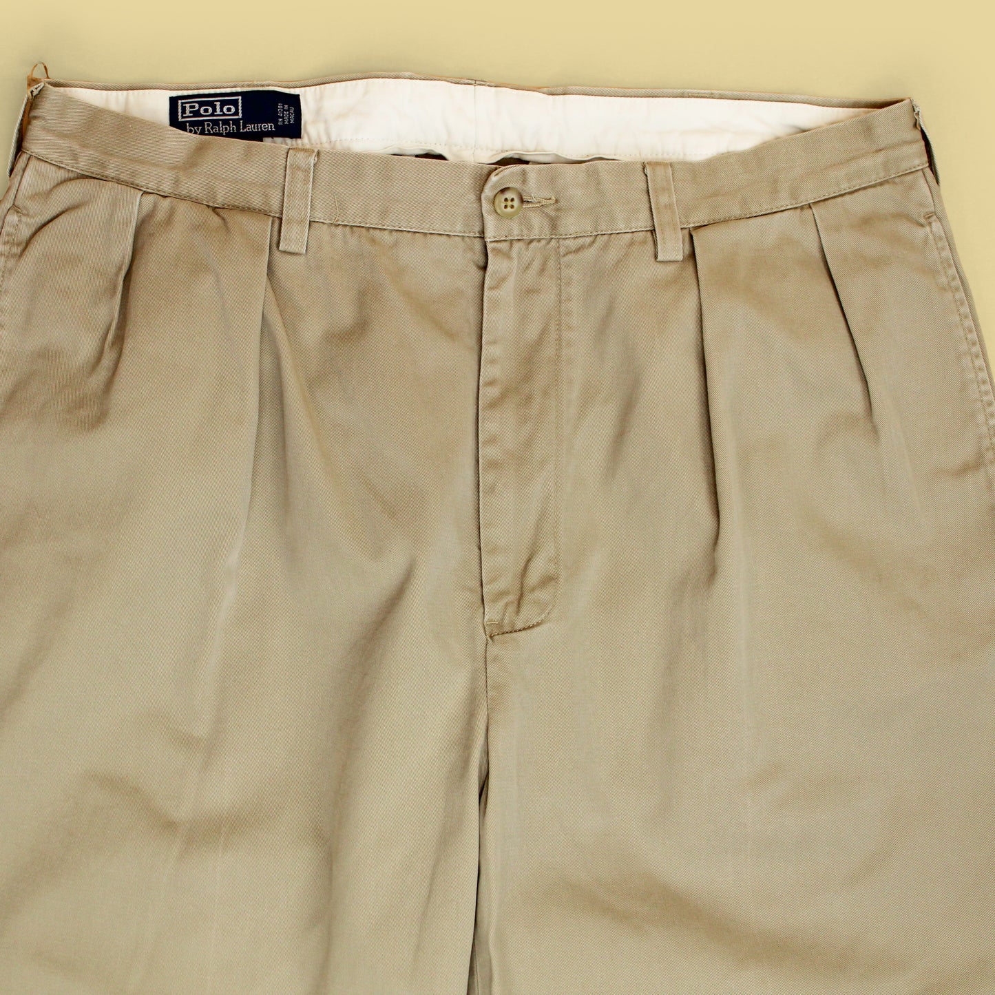 Vintage Polo Ralph Lauren Cotton Twill Pleated Chino Andrew Pants