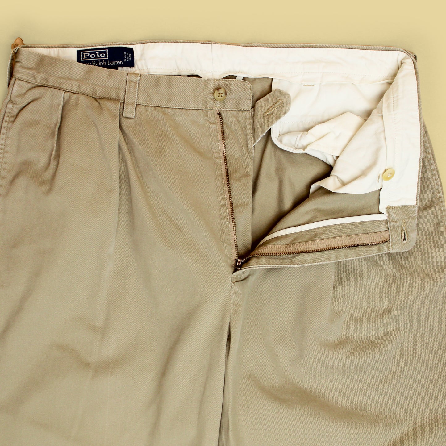 Vintage Polo Ralph Lauren Cotton Twill Pleated Chino Andrew Pants