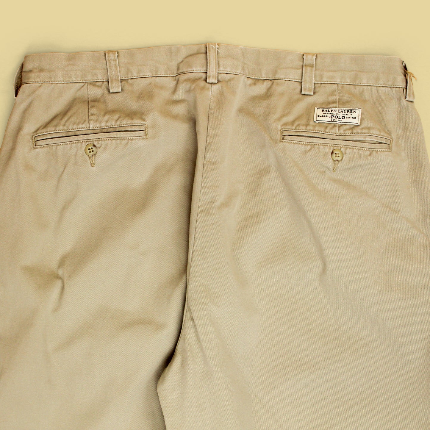 Vintage Polo Ralph Lauren Cotton Twill Pleated Chino Andrew Pants