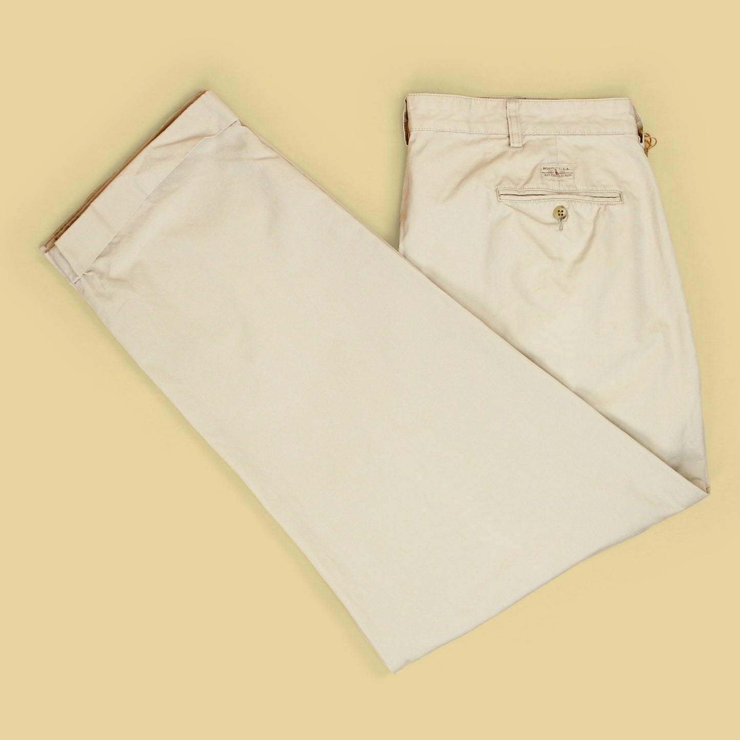 Vintage Polo Ralph Lauren Cotton Twill Pleated Chino Hammond Pants