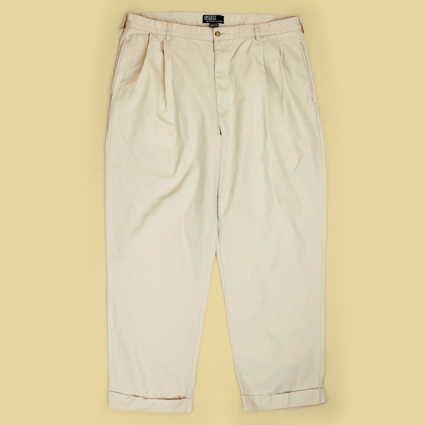 Vintage Polo Ralph Lauren Cotton Twill Pleated Chino Hammond Pants