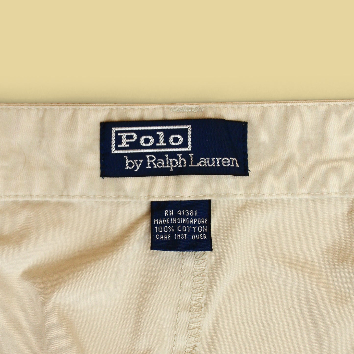 Vintage Polo Ralph Lauren Cotton Twill Pleated Chino Hammond Pants