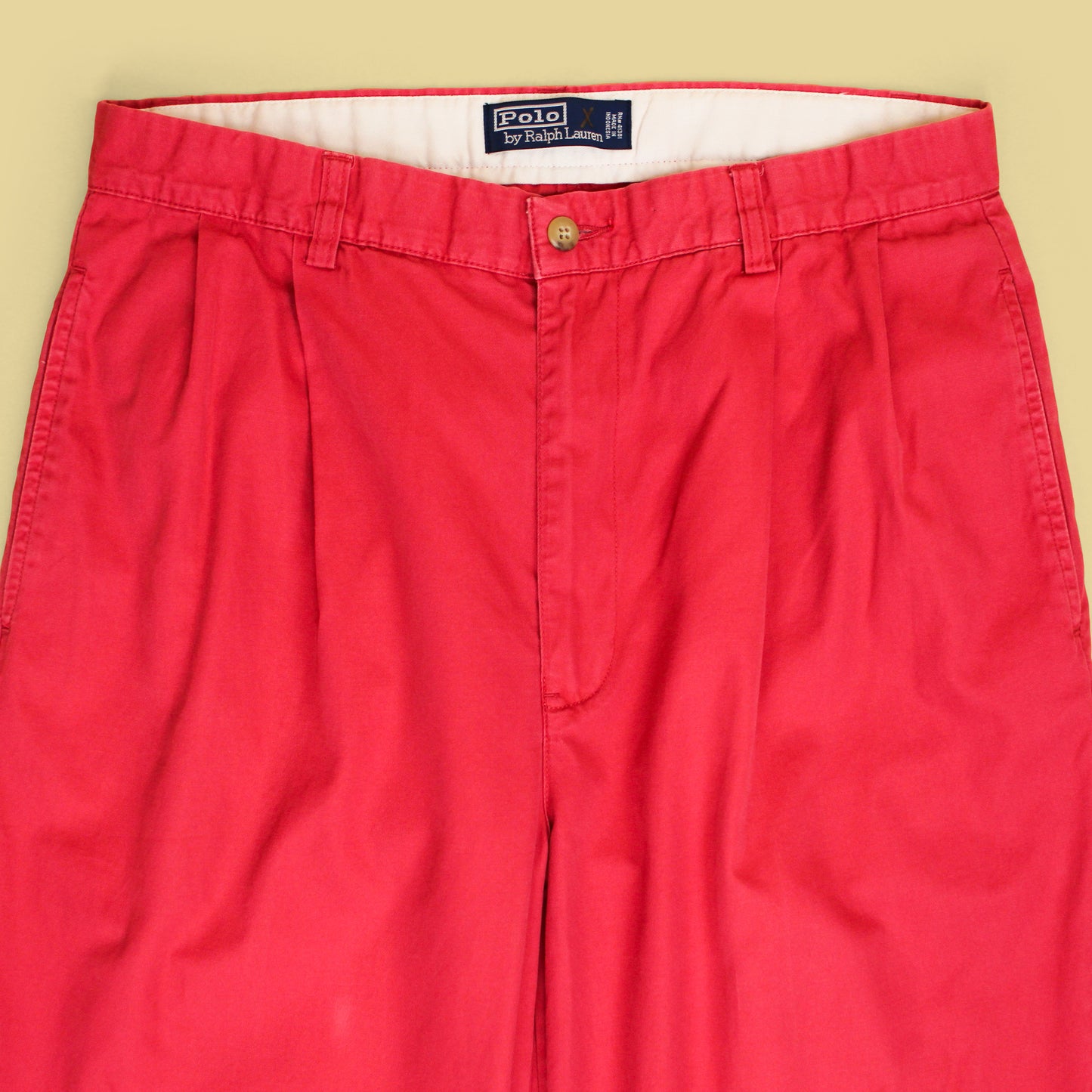Vintage Polo Ralph Lauren Cotton Twill Pleated Chino Hammond Pants