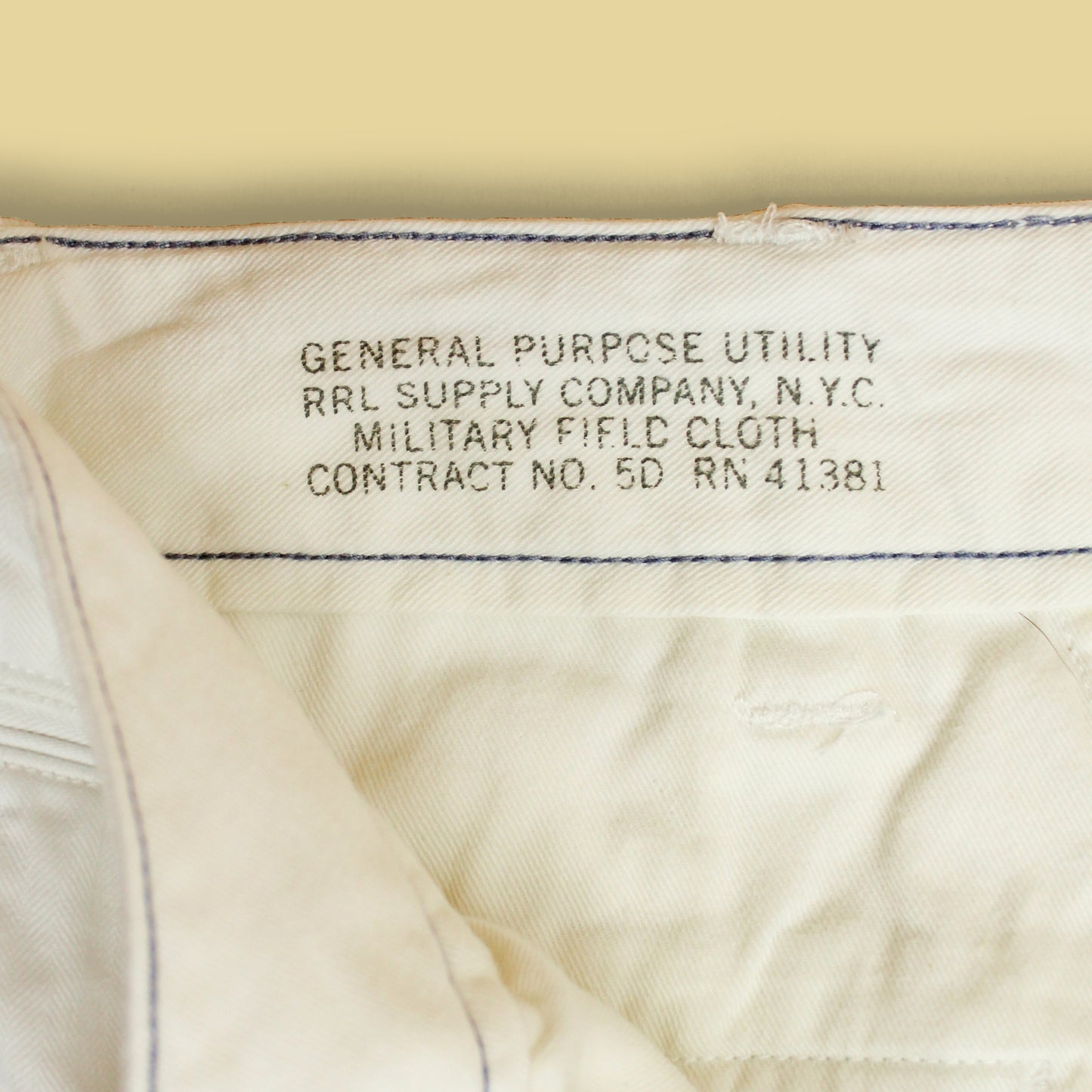 RRL Herringbone Twill Cotton Officer Chinos