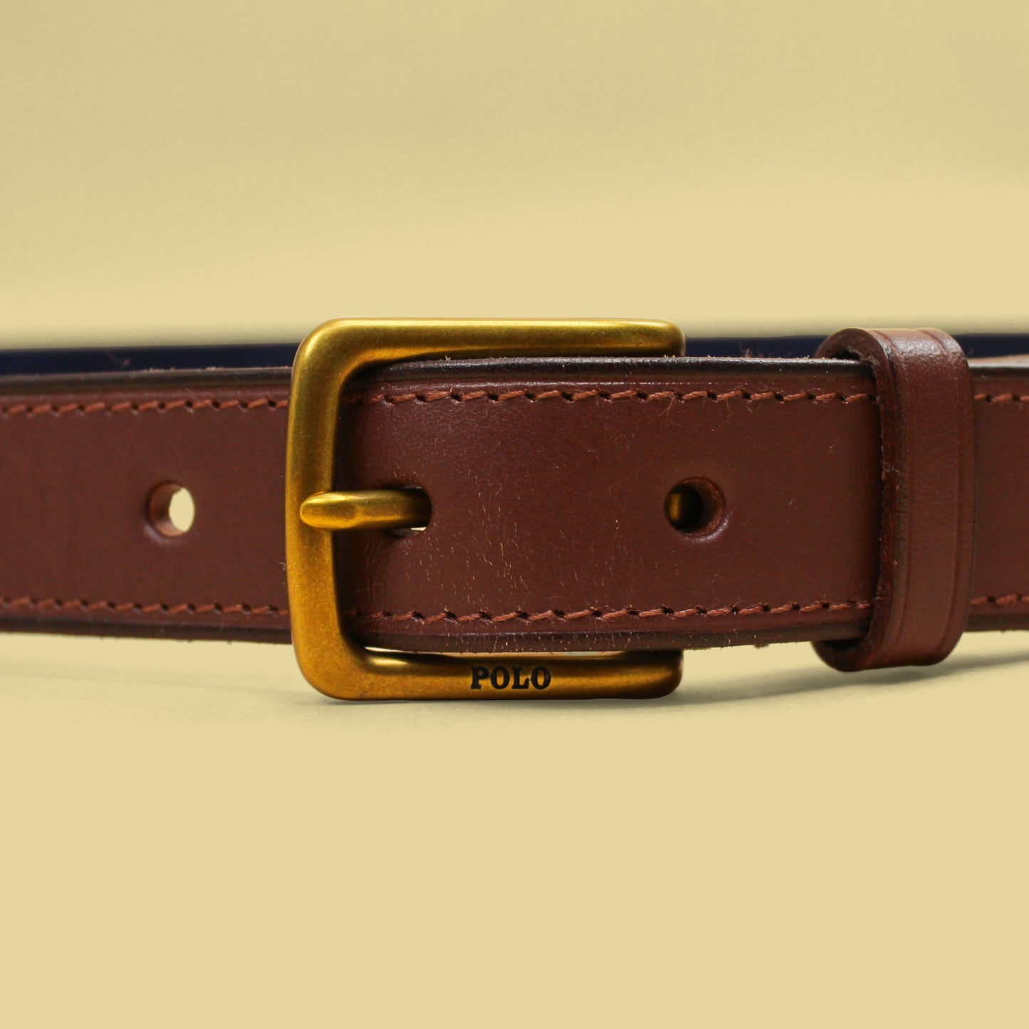 Polo Ralph Lauren Polo Bear Striped Surcingle Belt