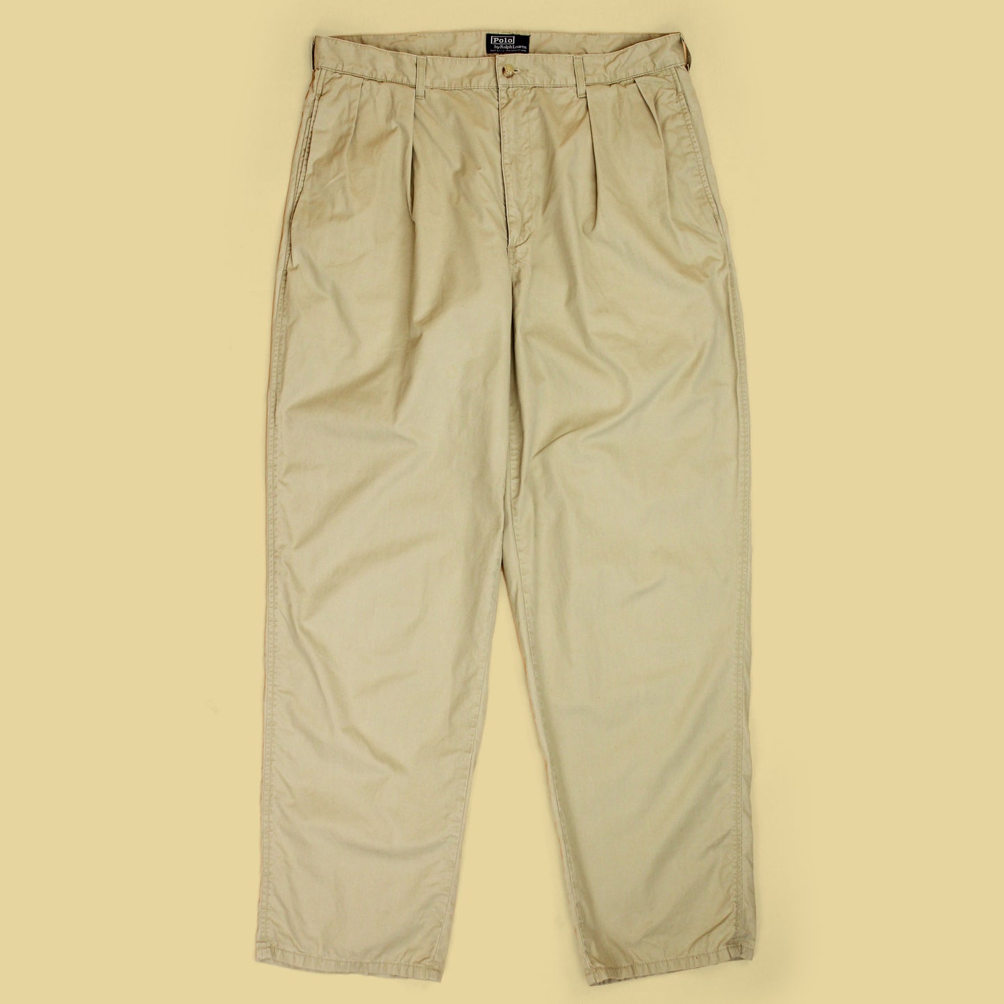 Vintage Polo Ralph Lauren Cotton Twill Pleated Chino Andrew Pants