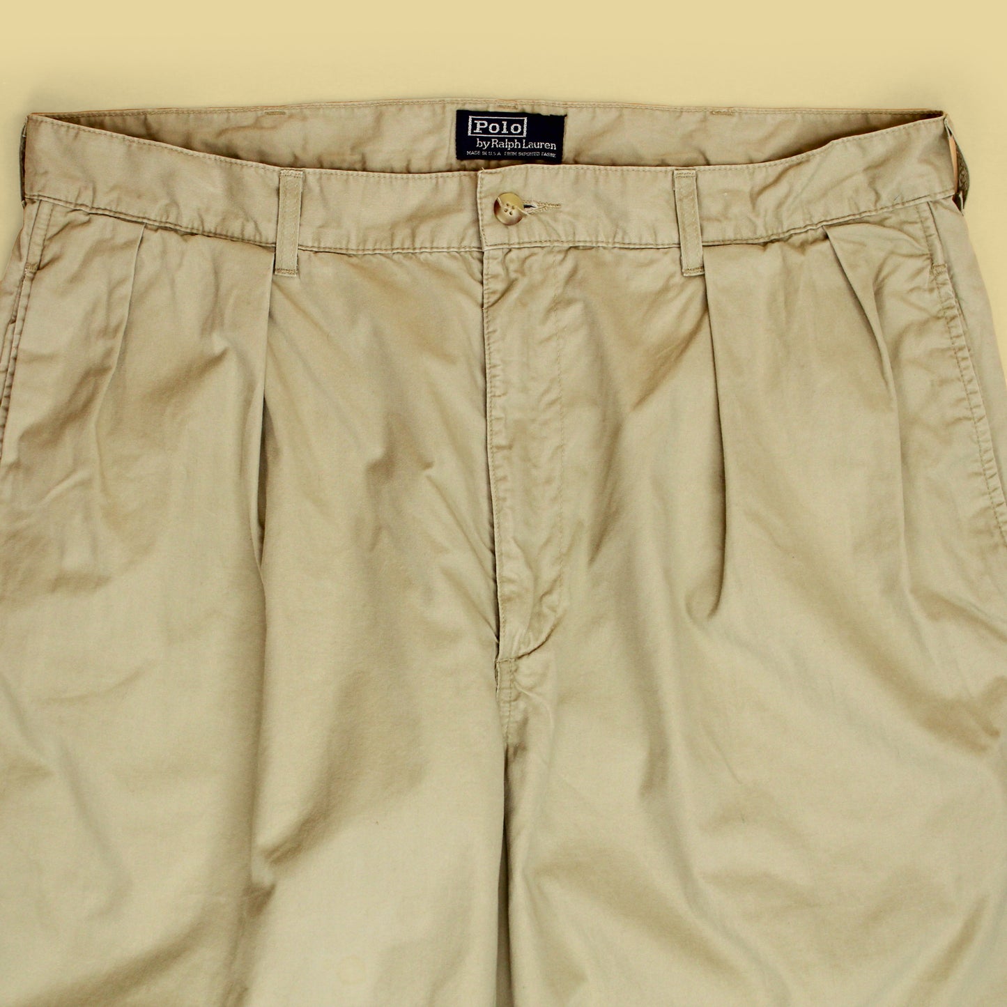 Vintage Polo Ralph Lauren Cotton Twill Pleated Chino Andrew Pants