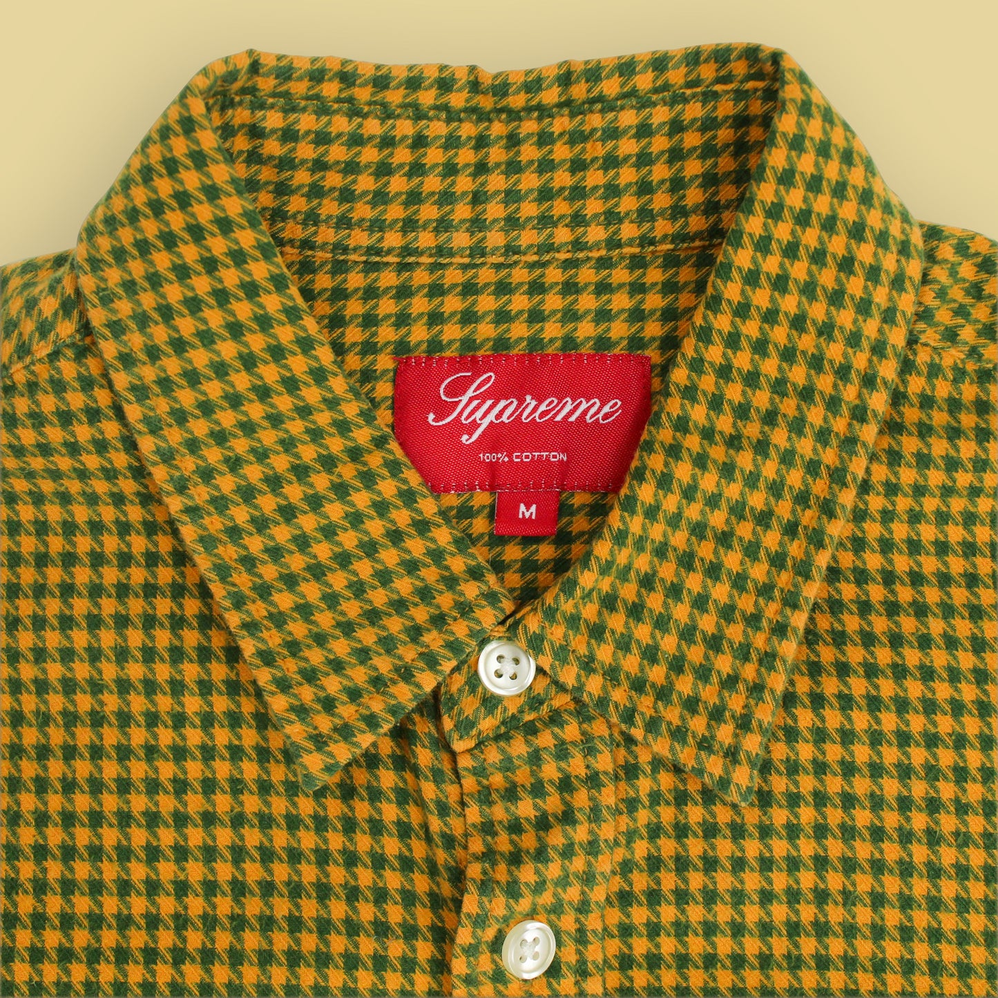 Supreme Houndsooth Cotton Flannel Shirt