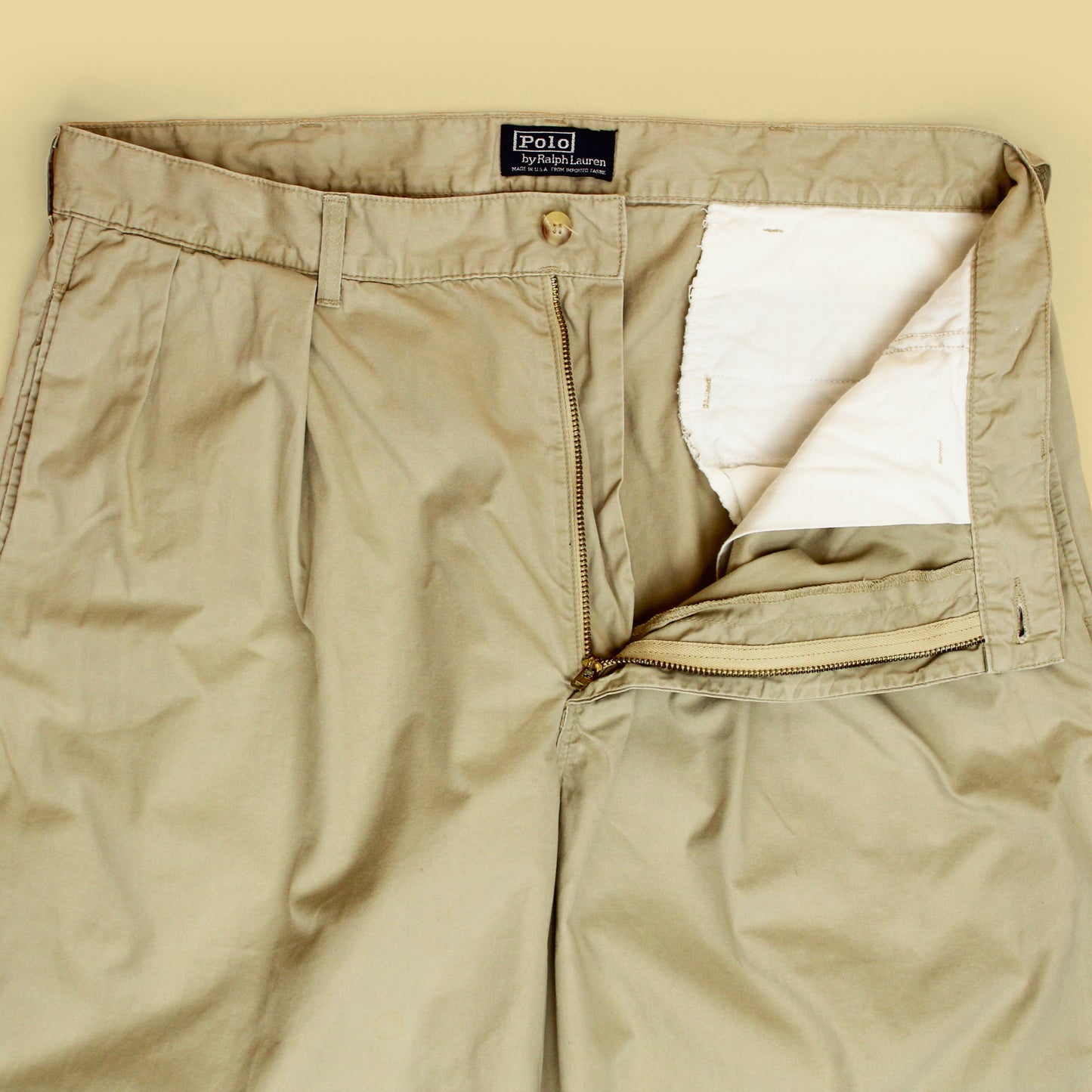 Vintage Polo Ralph Lauren Cotton Twill Pleated Chino Andrew Pants