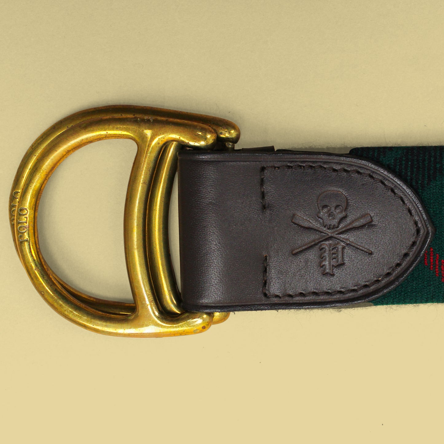 Polo Ralph Lauren Tartan Wool Double D-Ring Belt