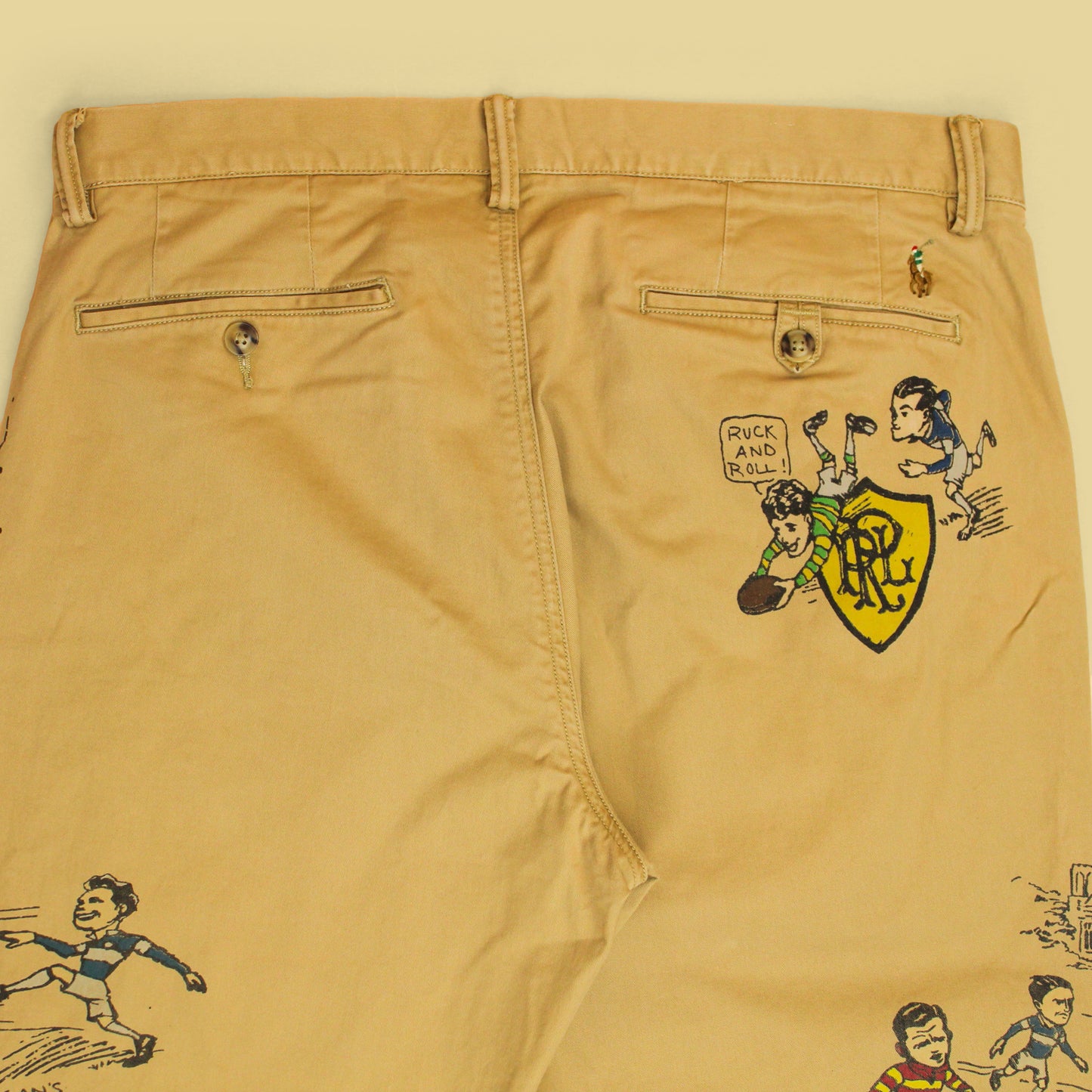 Polo Ralph Lauren Rugby Print Twill Stretch Straight Fit Chino Pants