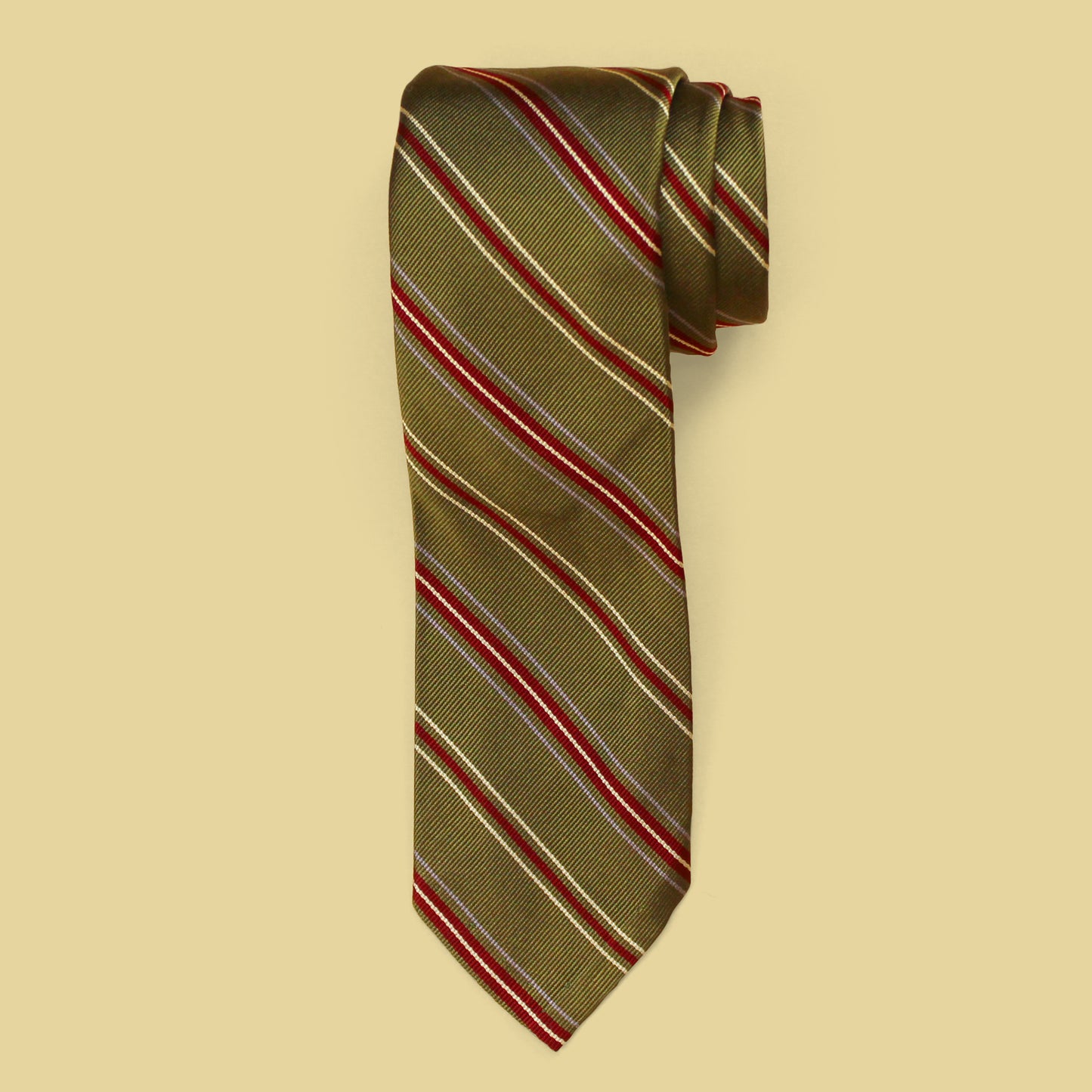 Vintage Polo Ralph Lauren Repp Stripe Silk Tie