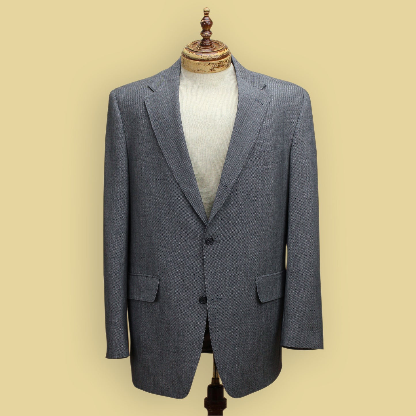 J. Press Gray Nailhead Wool Suit