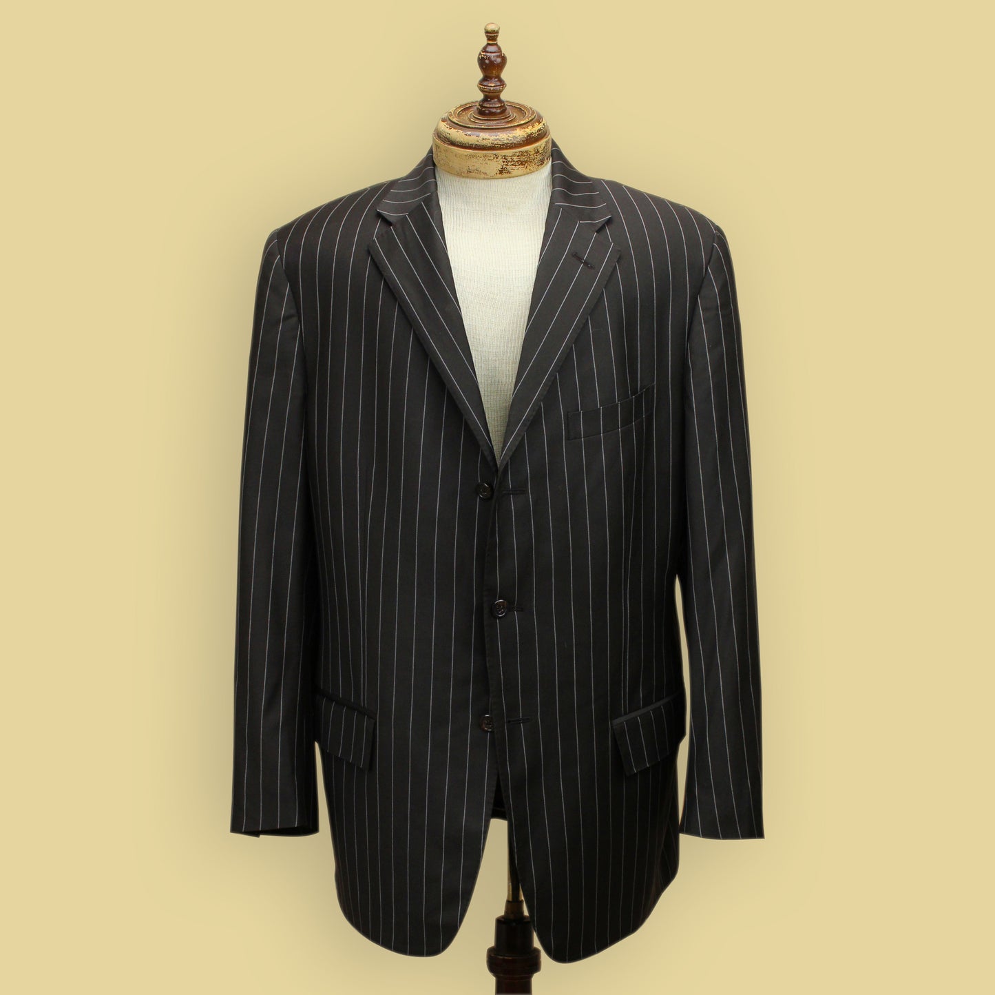 Polo Ralph Lauren Brown Chalk Stripe Wool Suit
