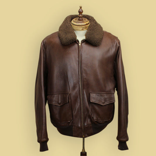 Polo Ralph Lauren Shearling-Lined Leather Bomber Jacket