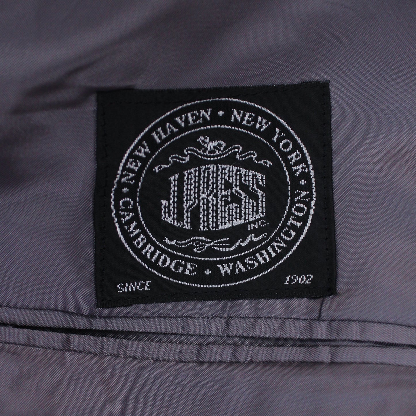 J. Press Gray Nailhead Wool Suit