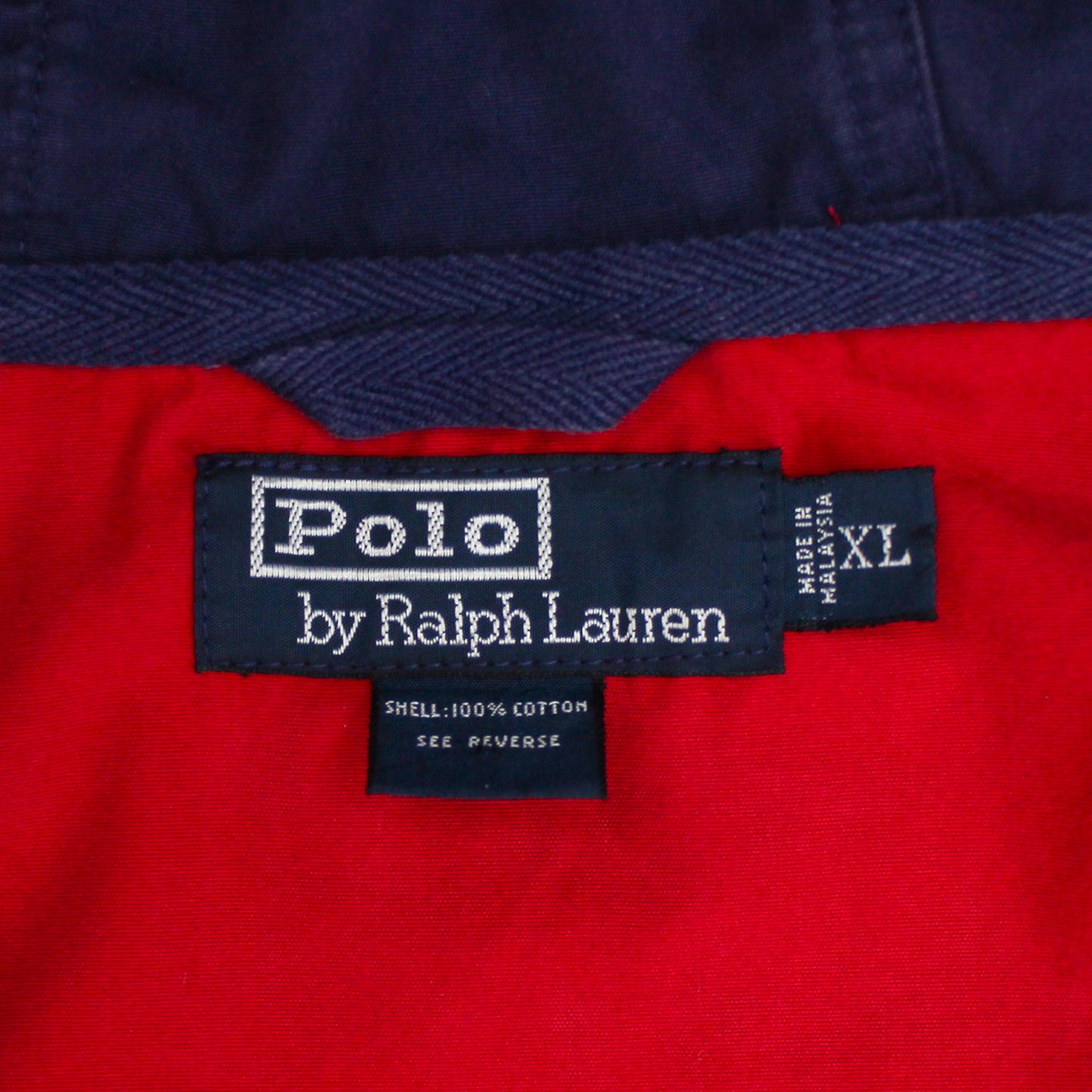 Vintage Polo Ralph Lauren Cotton Hooded Anorak Jacket