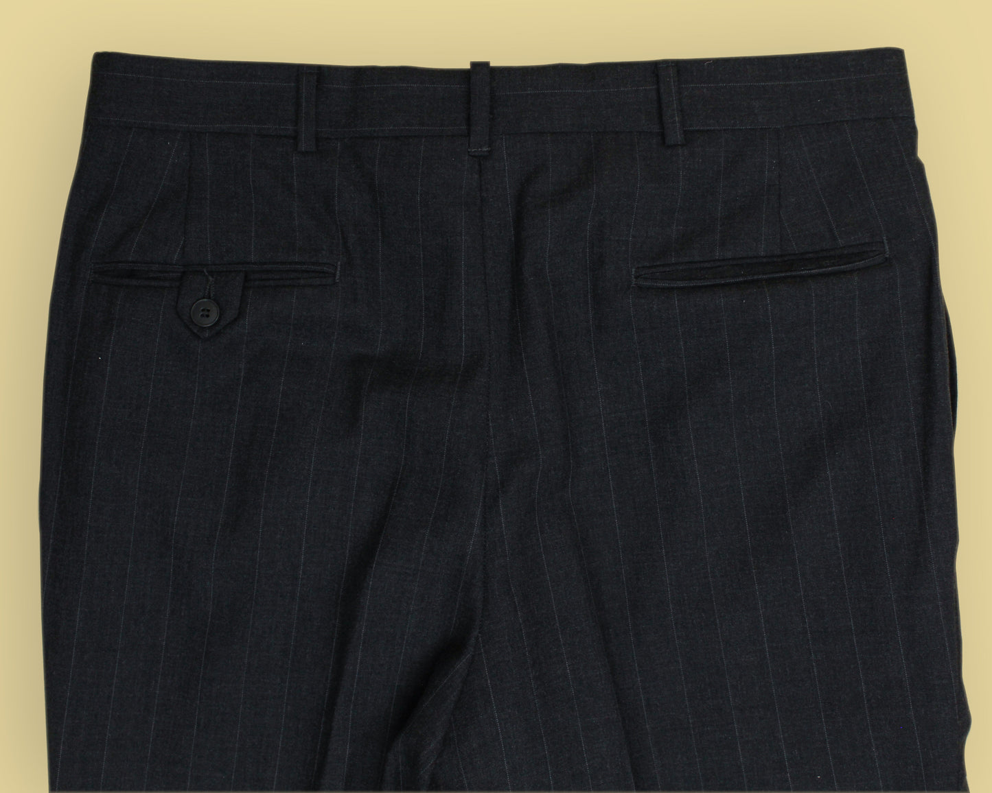 J. Press Charcoal Pinstripe Wool Flannel Suit