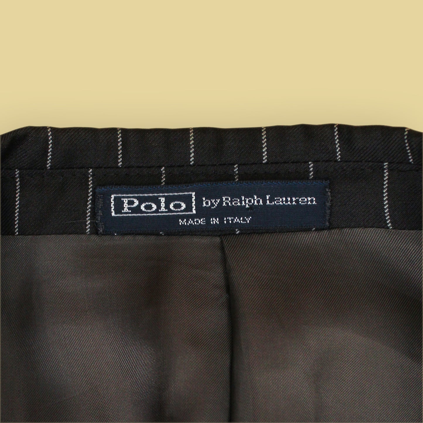 Polo Ralph Lauren Brown Chalk Stripe Wool Suit