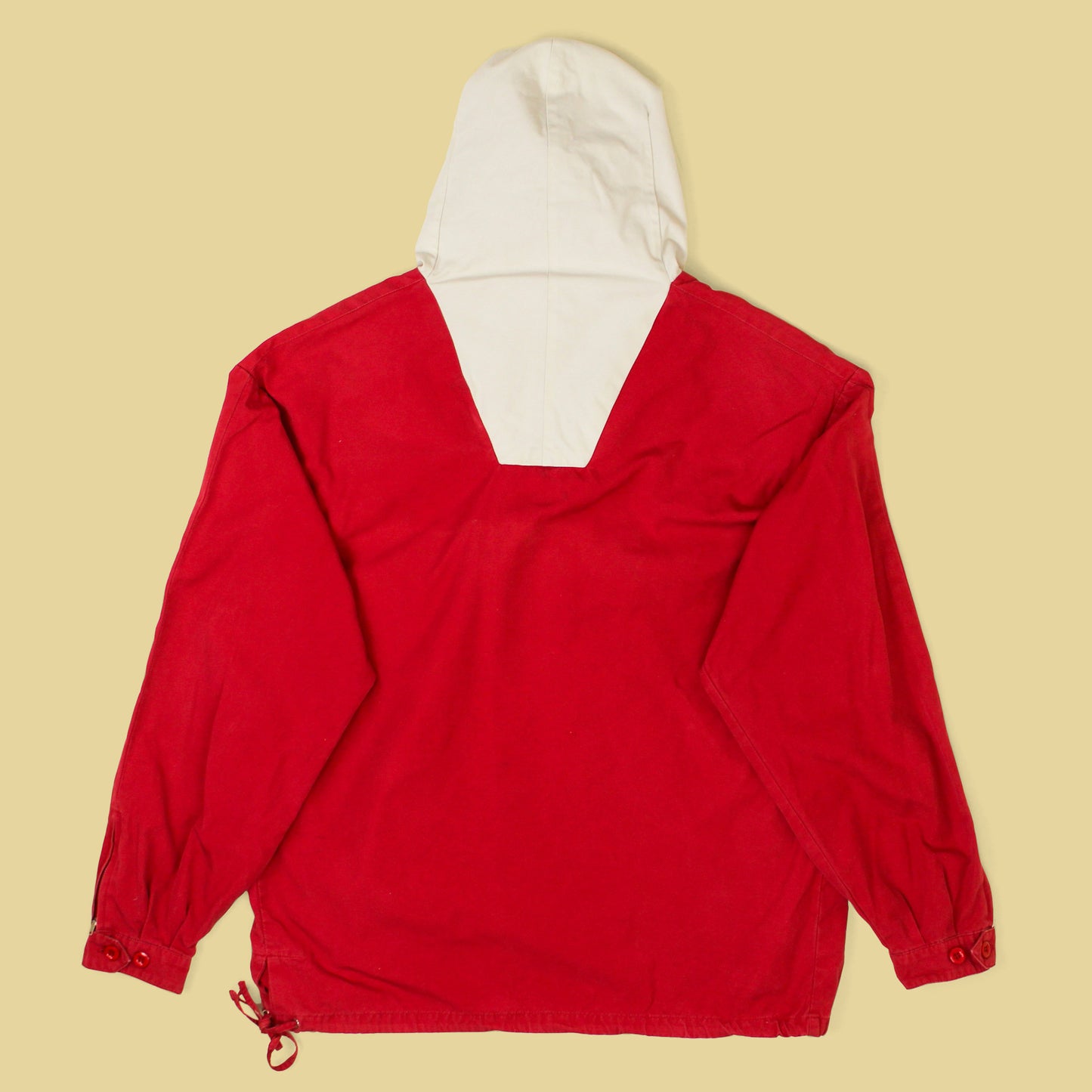Vintage J. Crew Two-Tone Cotton Hooded Anorak Jacket