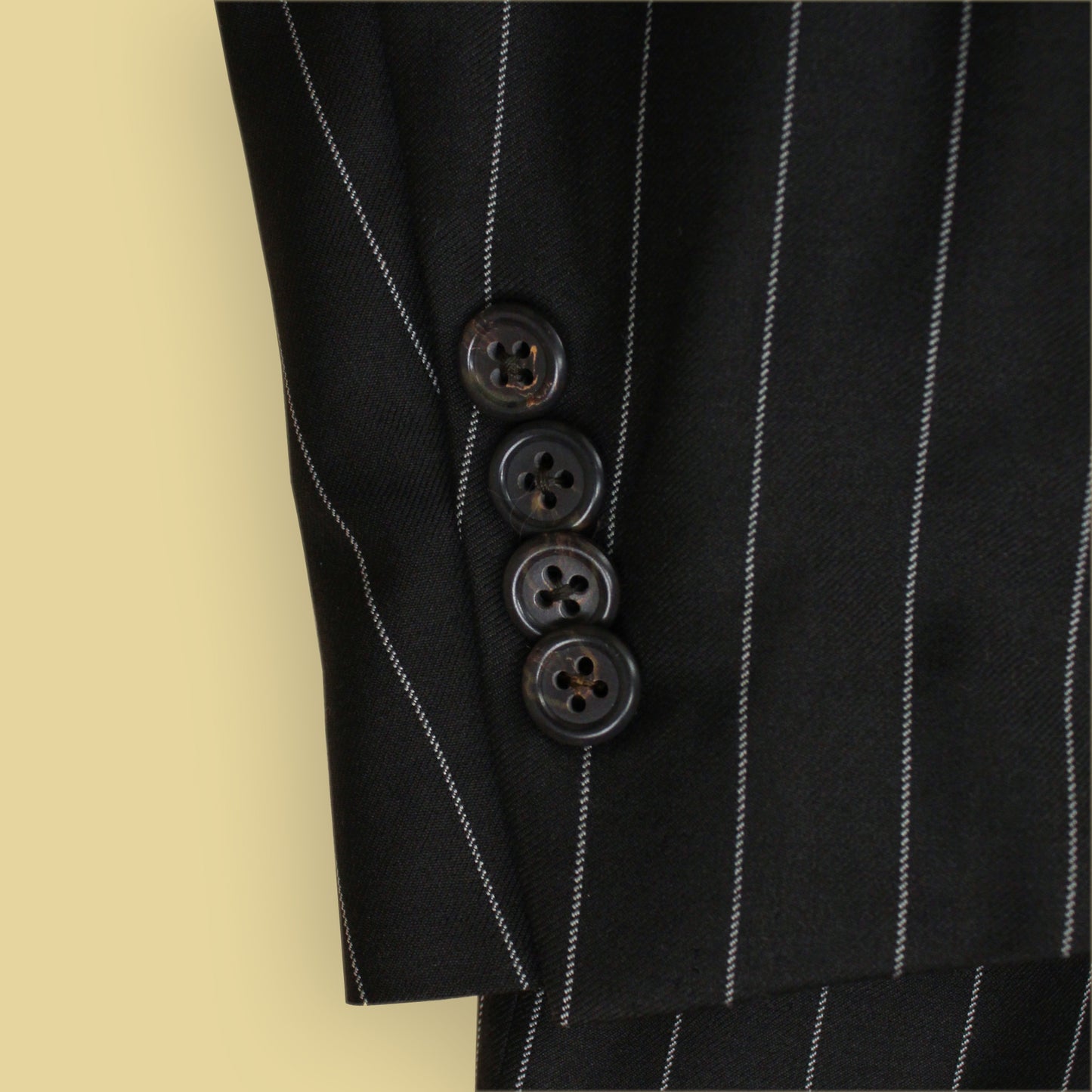 Polo Ralph Lauren Brown Chalk Stripe Wool Suit