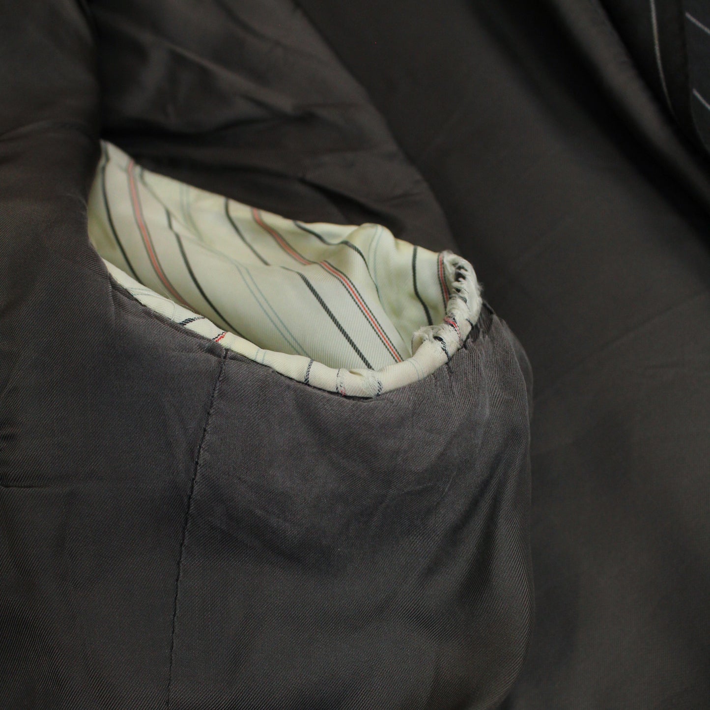 Polo Ralph Lauren Brown Chalk Stripe Wool Suit