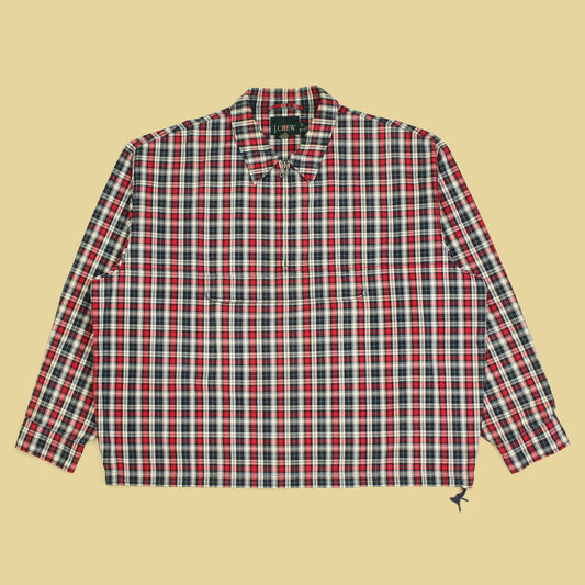 Vintage J. Crew Plaid Cotton Anorak Jacket
