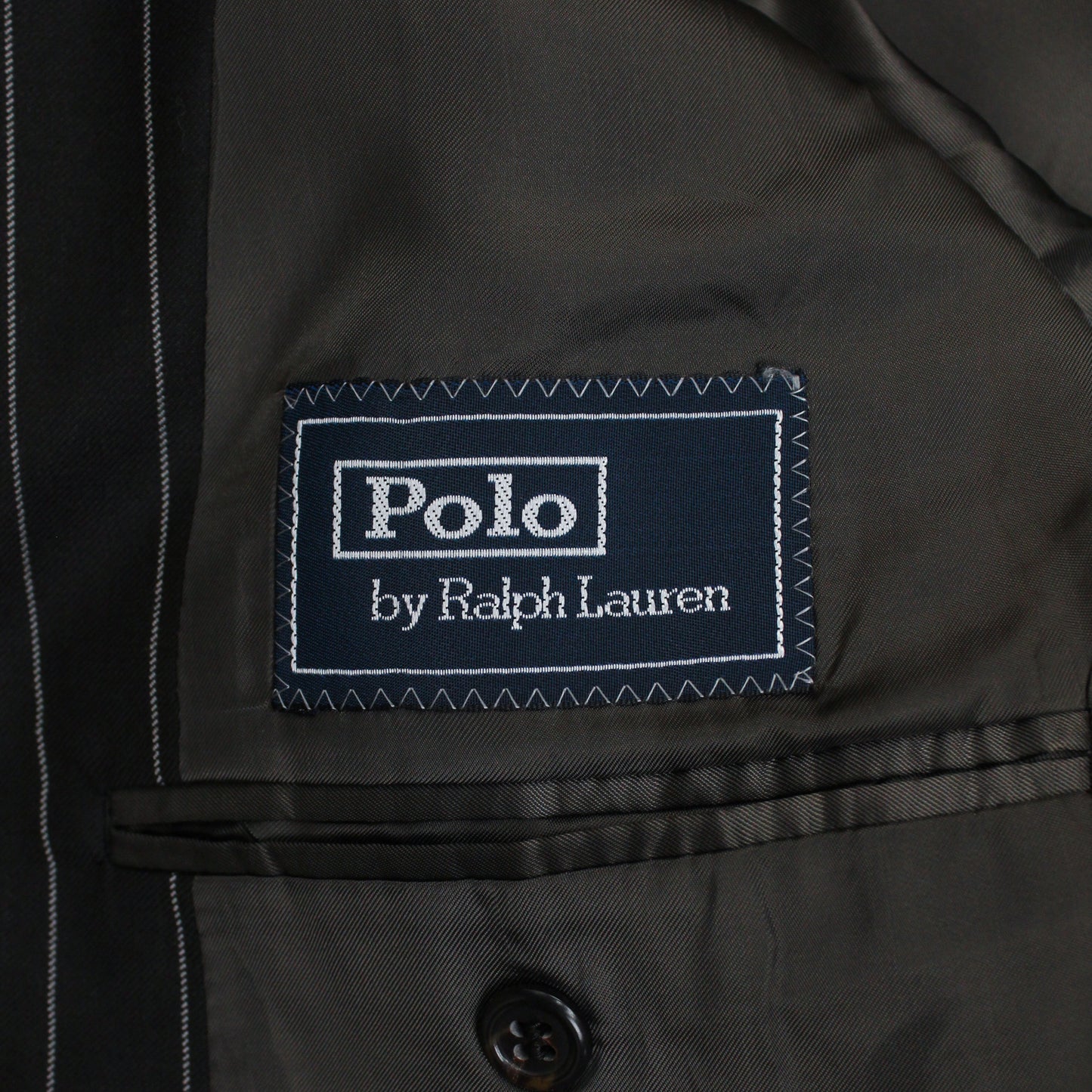 Polo Ralph Lauren Brown Chalk Stripe Wool Suit