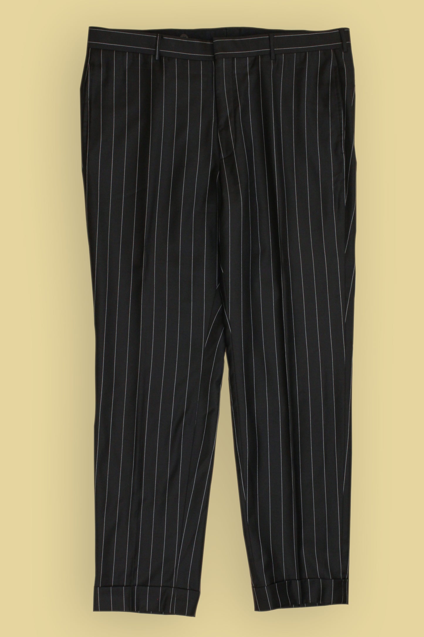 Polo Ralph Lauren Brown Chalk Stripe Wool Suit