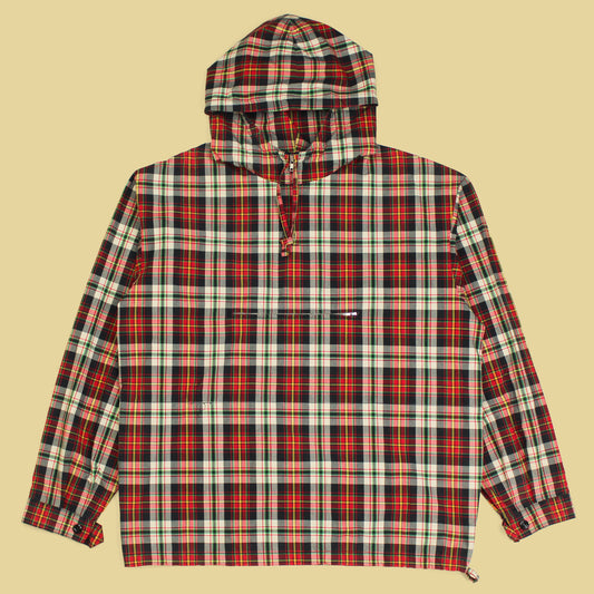 Vintage J. Crew Madras Hooded Anorak Jacket
