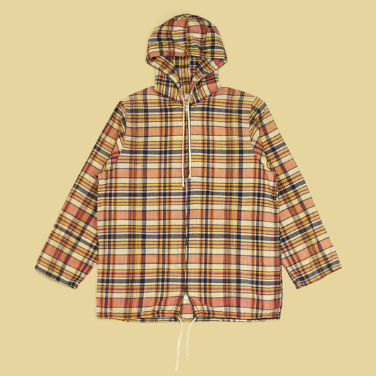 Vintage Bay Club Madras Full-Zip Hooded Surf Jacket