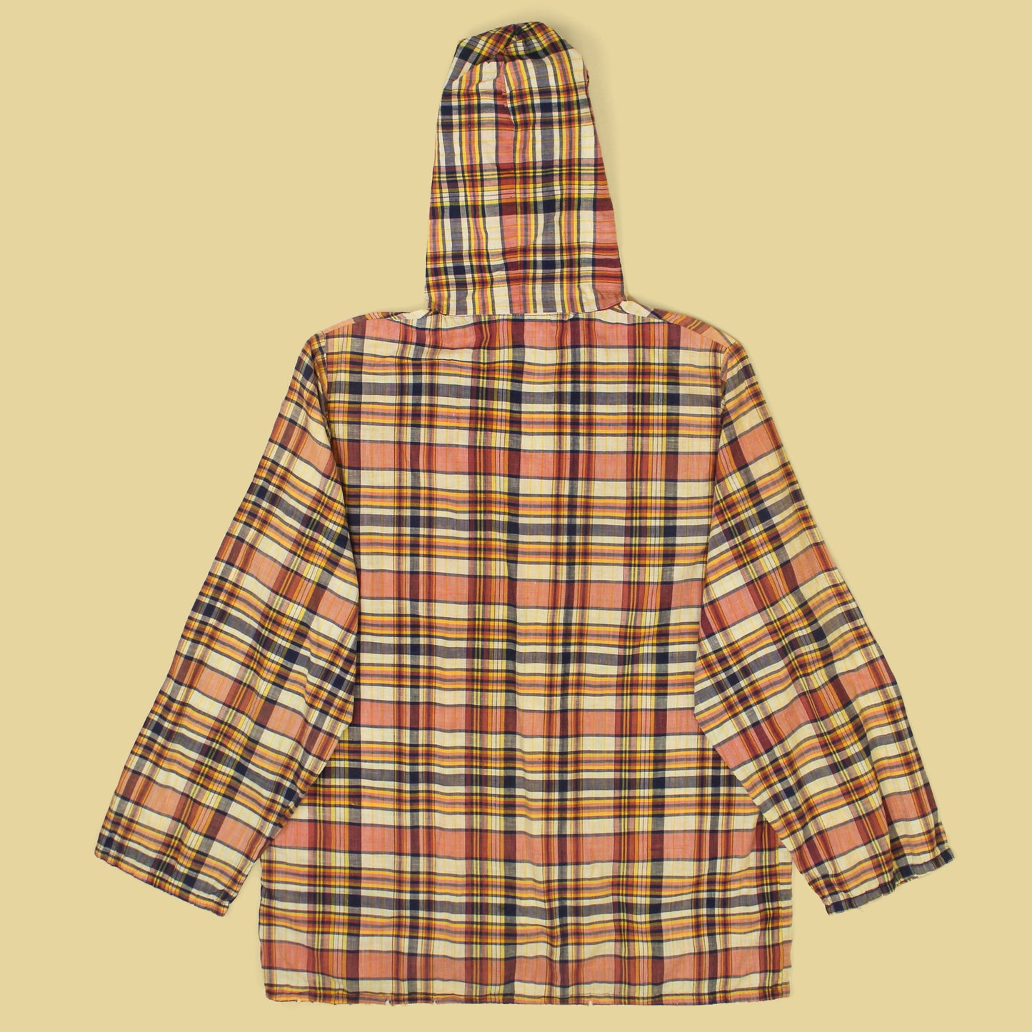 Vintage Bay Club Madras Full-Zip Hooded Surf Jacket