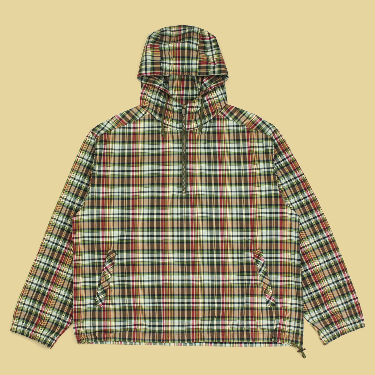 Vintage Eddie Bauer Madras Hooded Anorak Jacket