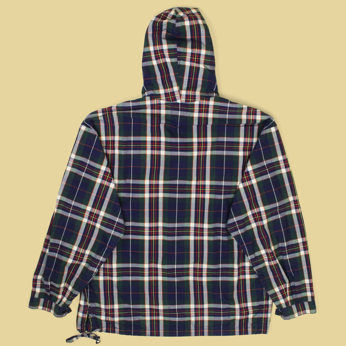 Vintage J. Crew Madras Hooded Anorak Jacket