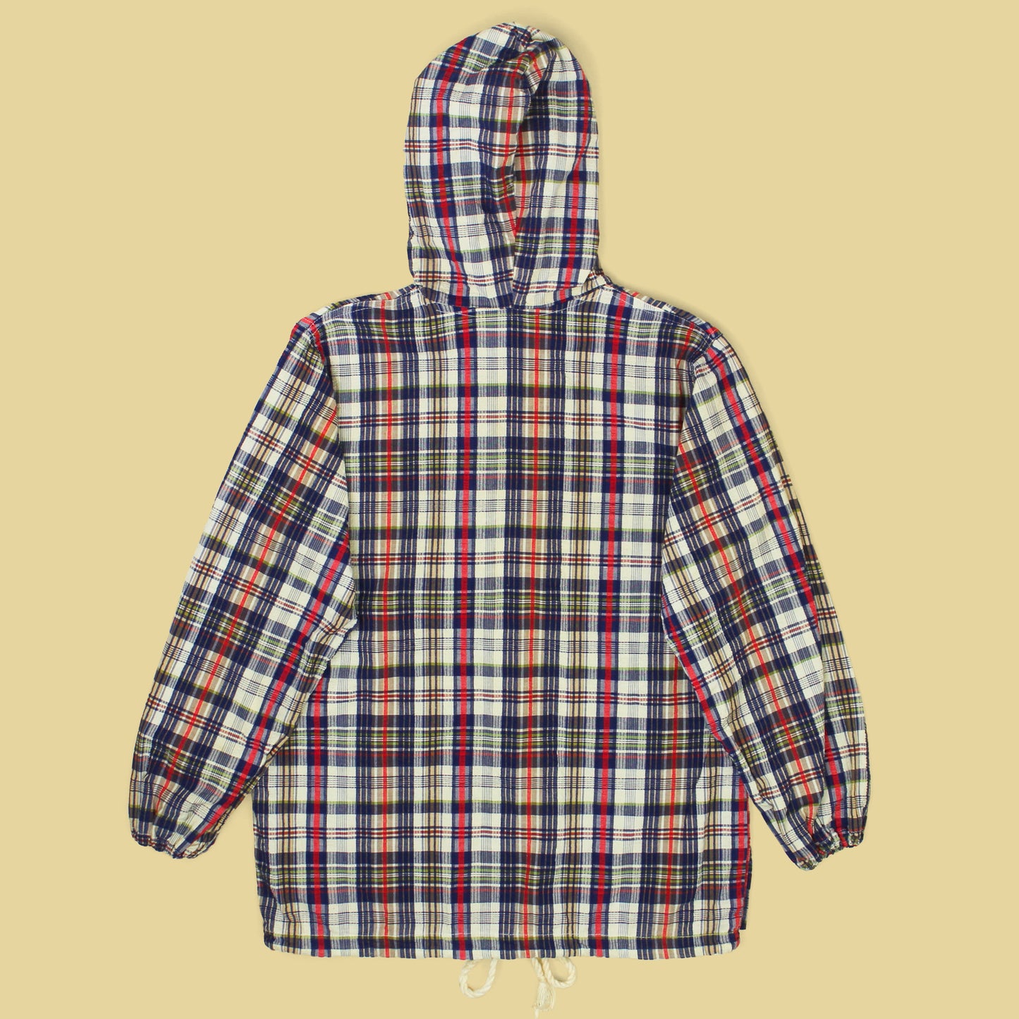 Vintage Young Couture Seersucker Hooded Surf Jacket