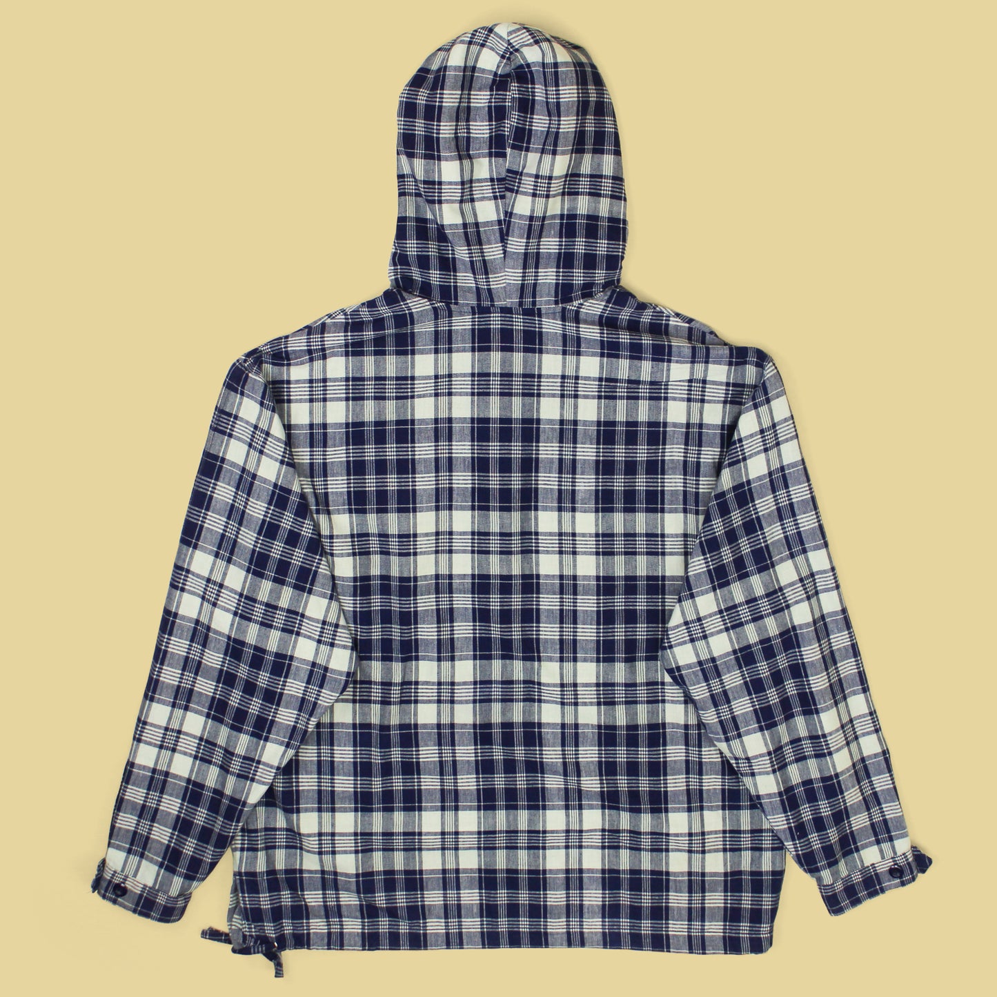 Vintage J. Crew Madras Hooded Anorak Jacket