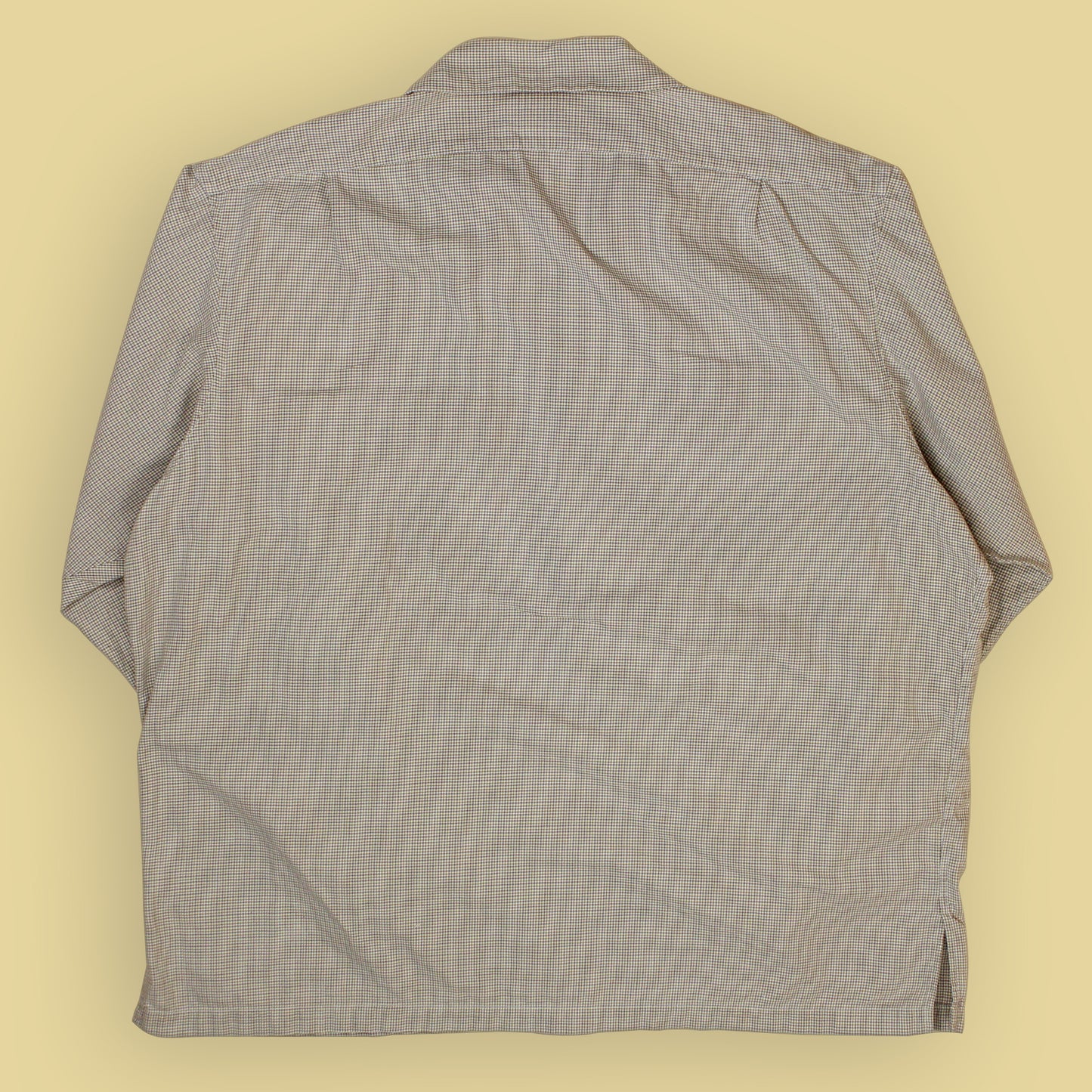 Double RL Houndstooth Check Cotton Loop Collar Shirt