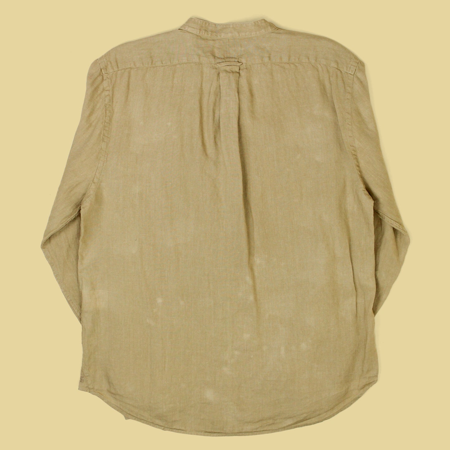 Todd Snyder Linen Band Collar Button-Up Shirt